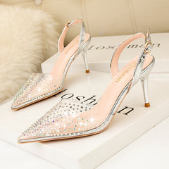 LUXE CHIC Women's Fashion Simple Pointed Low-cut High Heels
