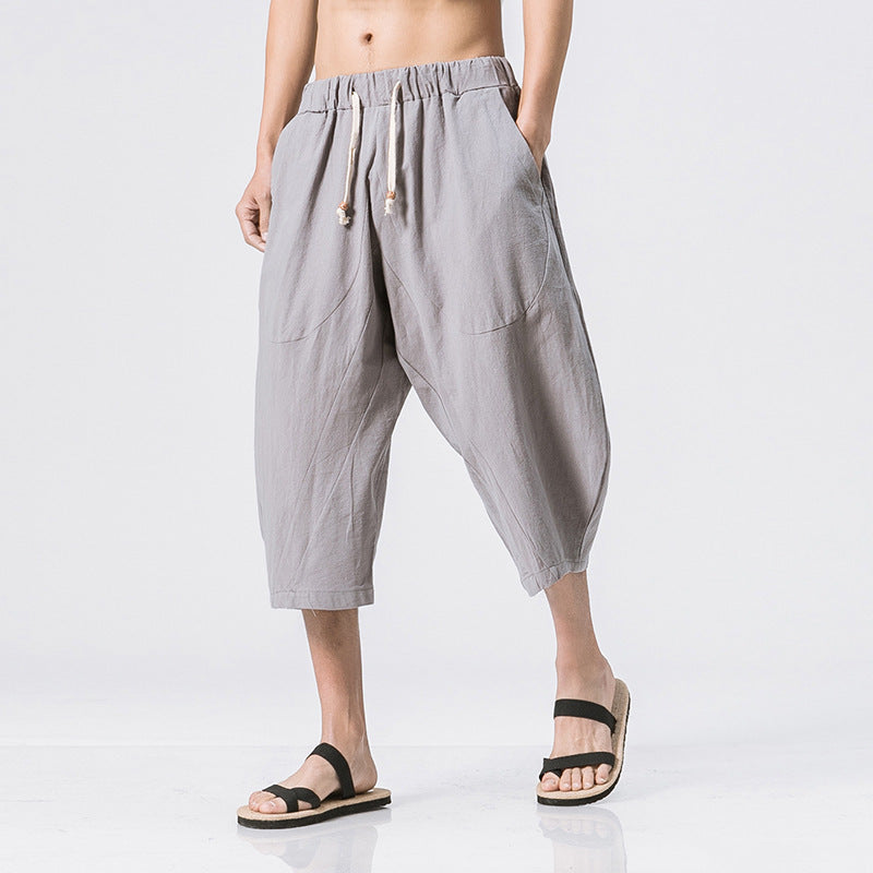 HOTLIST CART Chinese Style Cotton And Harem Pants