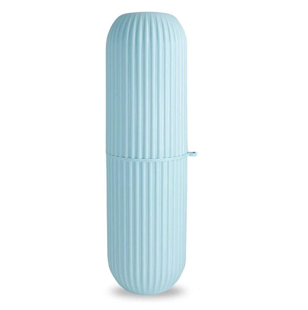 HOTLIST CART 2Pc Capsule Shape Travel Toothbrush Toothpaste Case Holder Portable Toothbrush Storage Plastic Toothbrush Holder