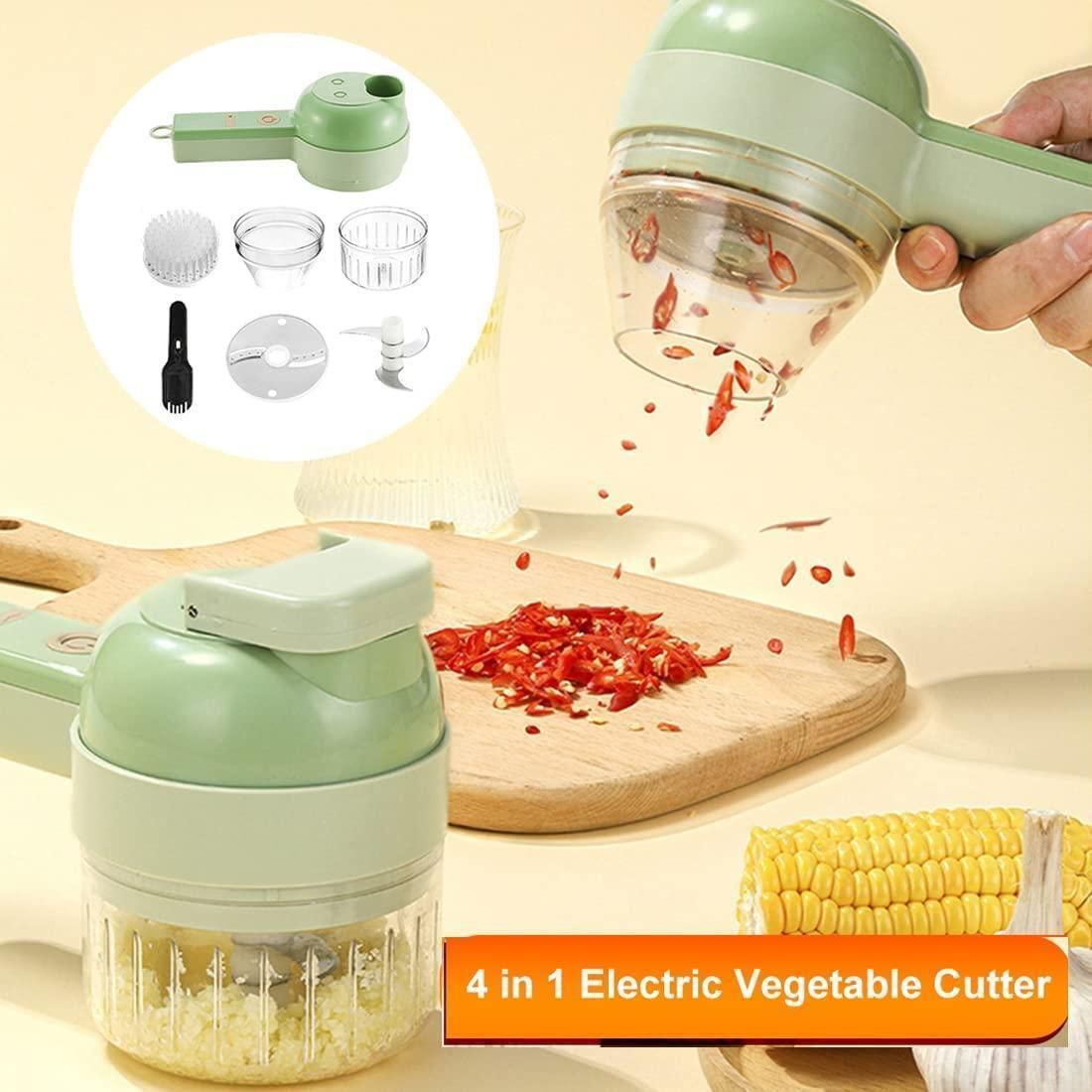 HOTLIST CART 4 in 1 Portable Electric Vegetable Cutter Set