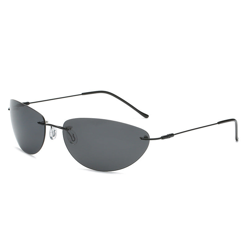 Ultra Light Frameless Polarized Sunglasses Trendy Driving