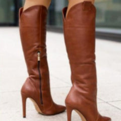 LUXE CHIC Suede Side Zipper Mid-calf Fashion Women's Boots