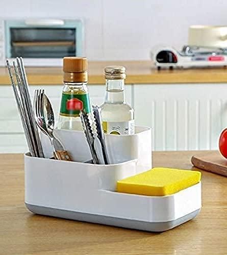 HOTLIST CART 5 Compartment Kitchen and Bathroom Sink Caddy Storage Organizer.