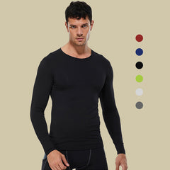 HOTLIST CART Men's Blank Long Sleeve Compression Top