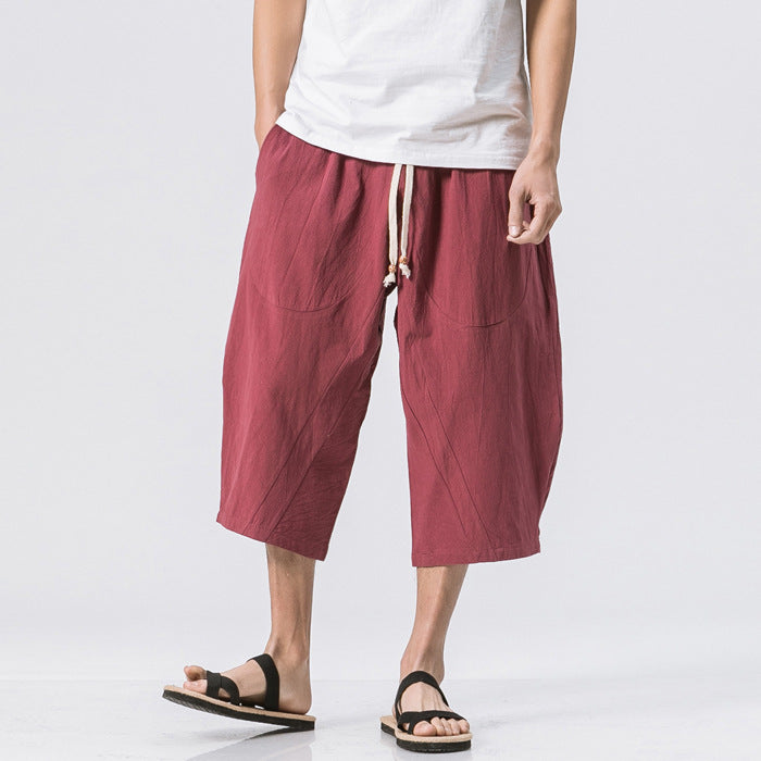 HOTLIST CART Chinese Style Cotton And Harem Pants