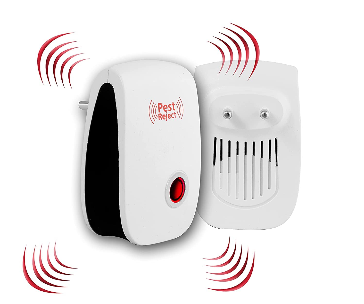 HOTLIST CART Ultrasonic Pest Repeller to Repel Rats, Cockroach, Mosquito, Home Pest and Rodent Repelling Aid for Mosquito, Cockroaches, Ants Spider Insect Pest Control Electric Pest Repelling (White)