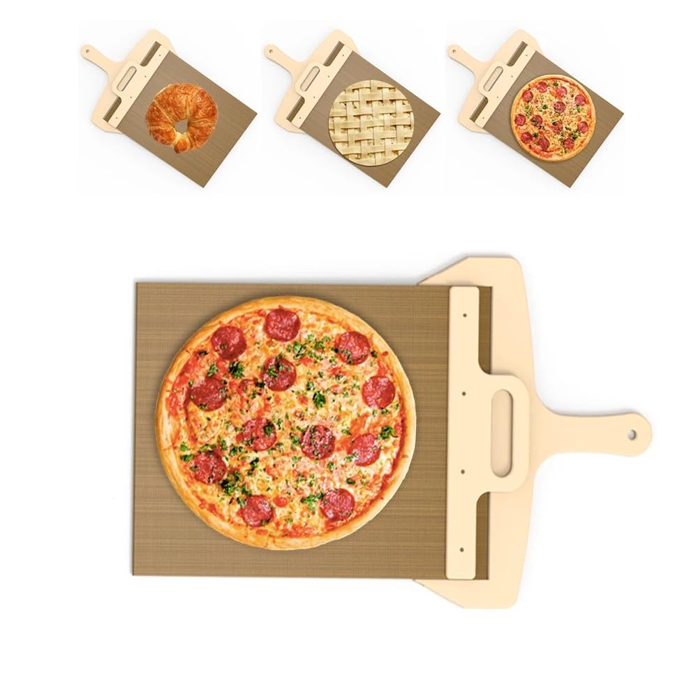 HOTLIST CART Sliding Pizza Peel, Pizza Paddle With Handle - Sliding Pizza Shovel Slide