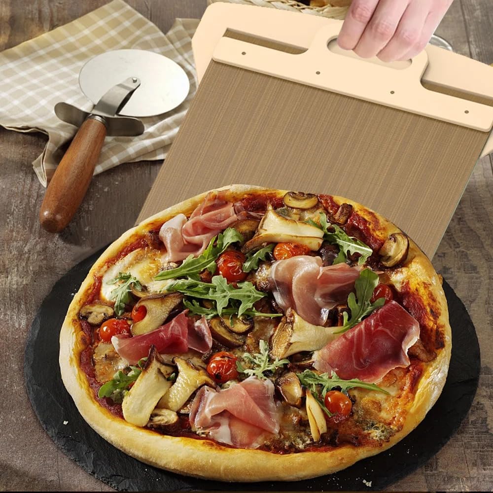 HOTLIST CART Sliding Pizza Peel, Pizza Paddle With Handle - Sliding Pizza Shovel Slide