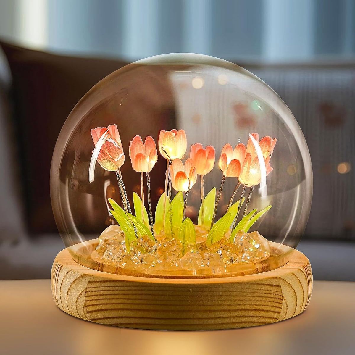 HOTLIST CART Tulip Night Light for Bedroom ,LED Nightlight Flower Table Lamp for Home Decor