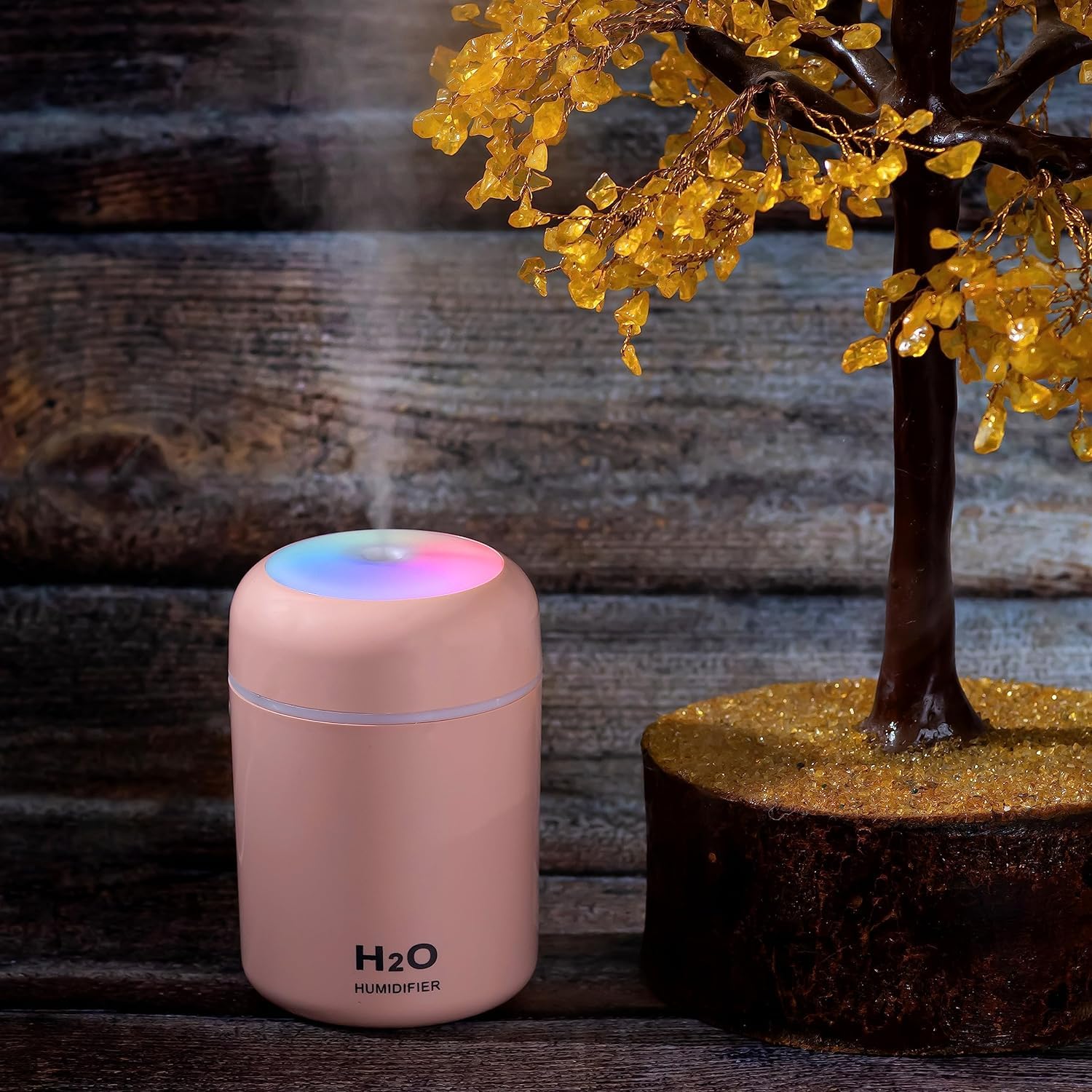 HOTLIST CART Humidifiers with Colorful Light for Room, Bedroom, Office, Car(PACK OF 1)