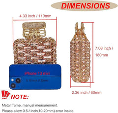 HOTLIST CART   perfume bottle shaped Rhinestone Evening Bag