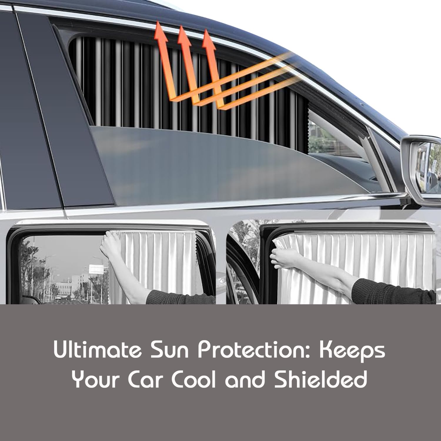 HOTLIST CART Magnetic Car Curtain Slat Folding