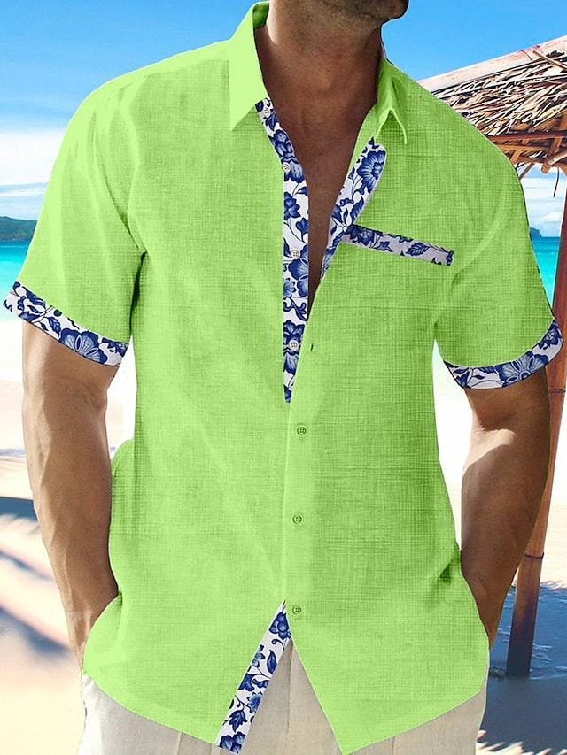 HOTLIST CART Men's Summer Vacation Seaside Casual Shirts