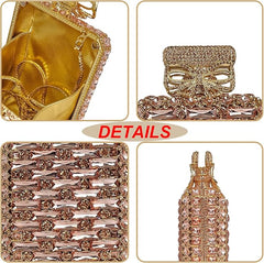 HOTLIST CART   perfume bottle shaped Rhinestone Evening Bag