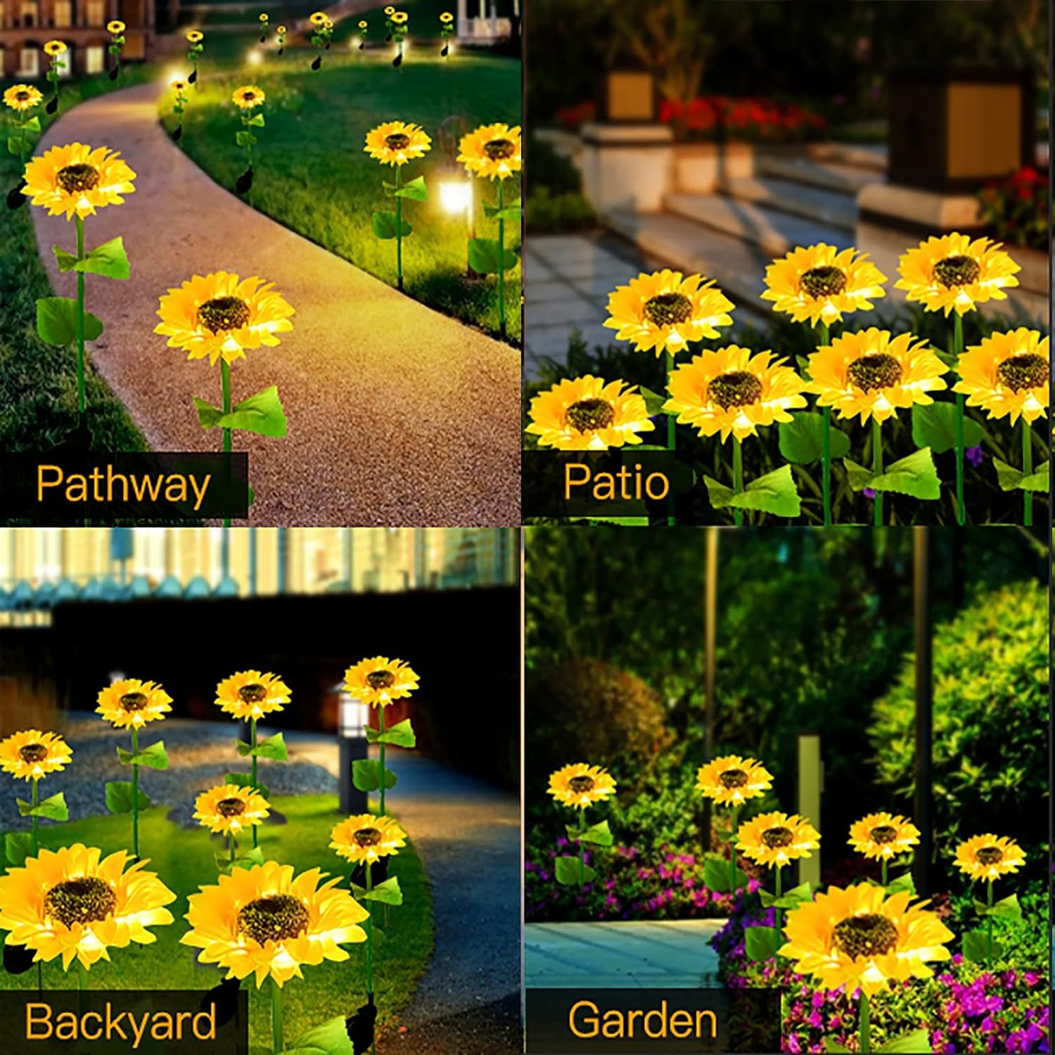 HOTLIS6T CART Sunflower Solar Garden Light