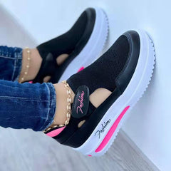 LUXE CHIC Women's Sneakers Summer New Ladies Casual Low Wedge Breathable Non-Slip Comfort Feamle Sport Shoes Mesh Shoes Fashion Style