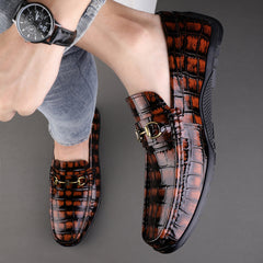 LUXE CHIC Business Casual Shoes Men's Foot Pedal