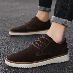 HOTLIST CART All-match Male Apricot Korean Small Leather Casual Shoes