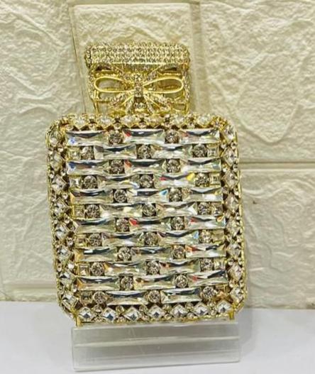 HOTLIST CART   perfume bottle shaped Rhinestone Evening Bag