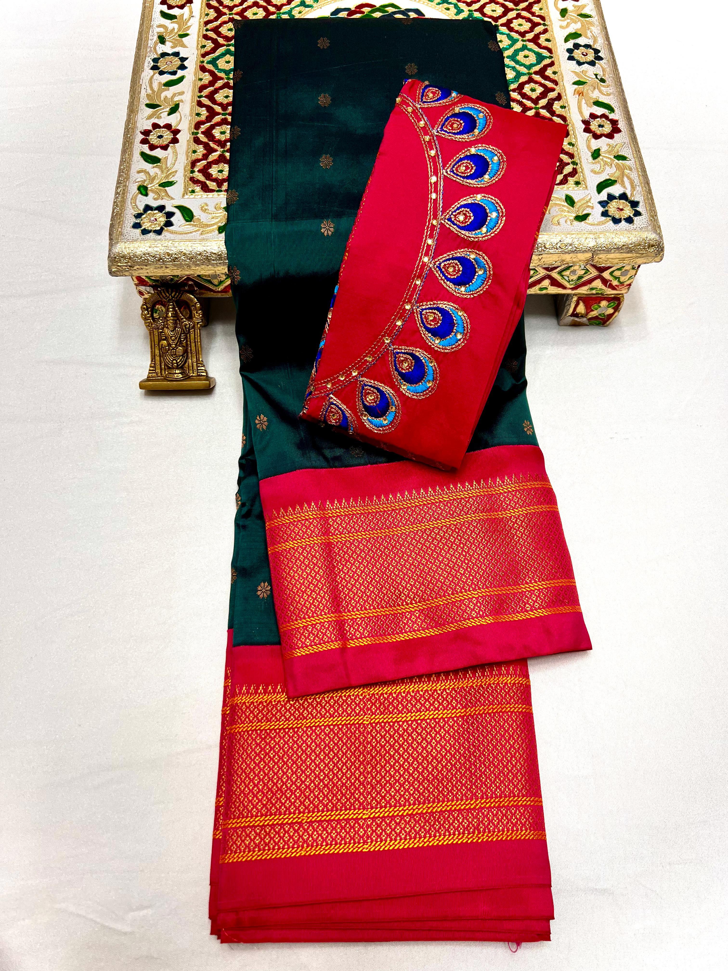 LUXE CHIC Kadiyal Paithani Saree