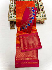 LUXE CHIC Kadiyal Paithani Saree