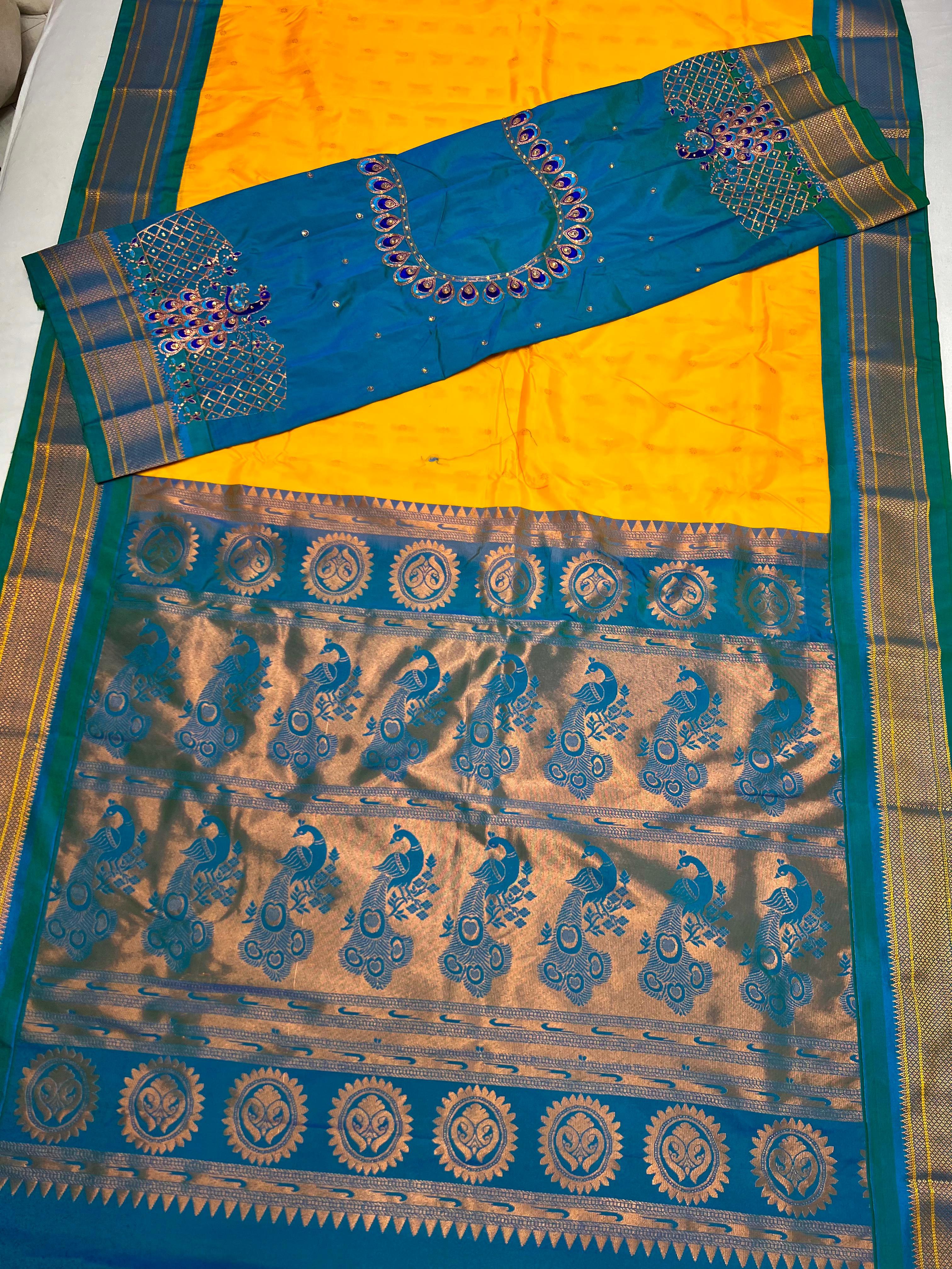 LUXE CHIC Kadiyal Paithani Saree