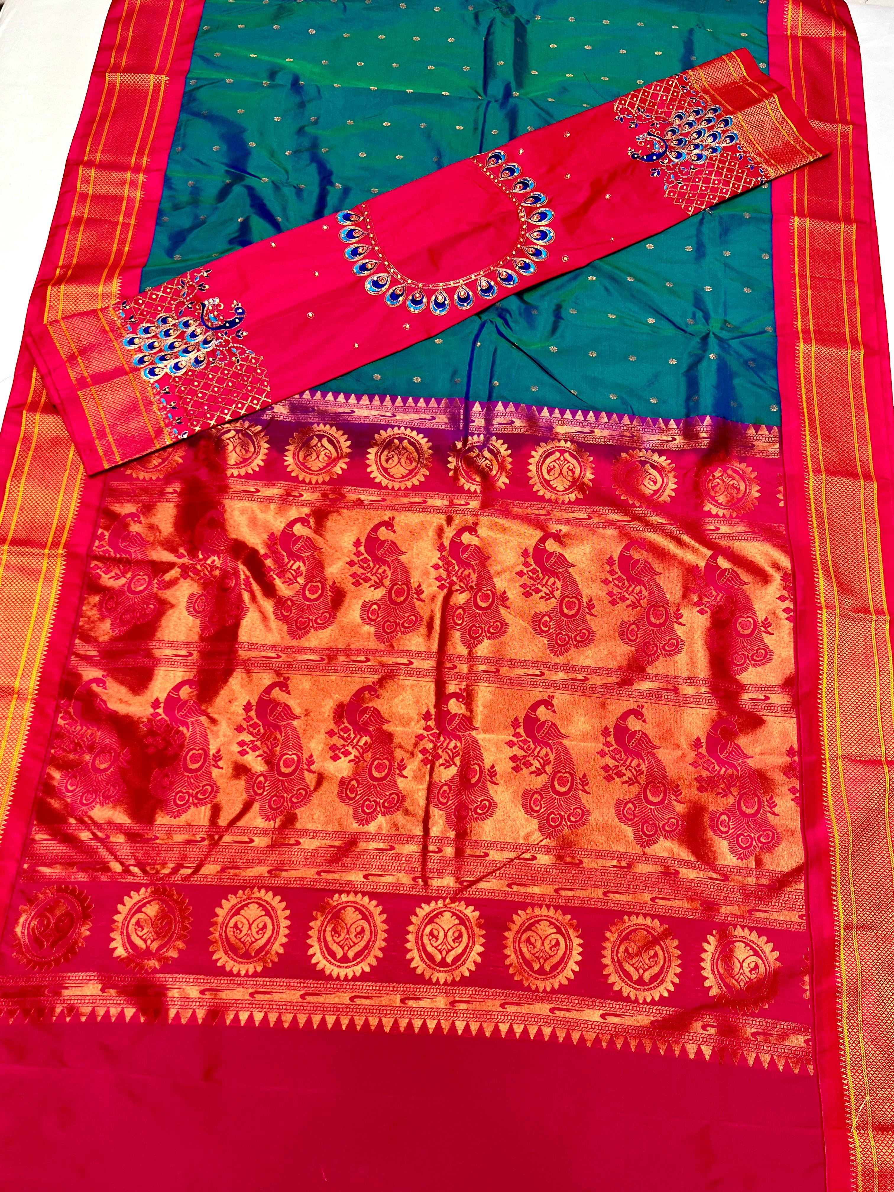 LUXE CHIC Kadiyal Paithani Saree