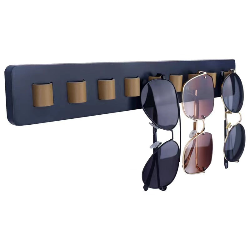 Wooden Sunglasses Storage Rack Wall Hanging