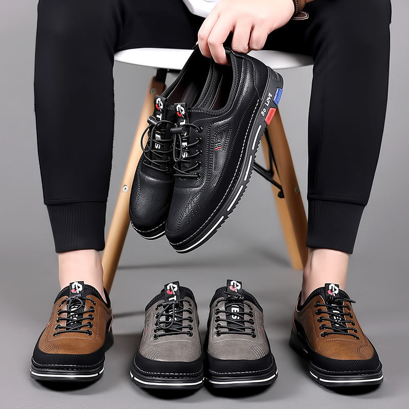 HOTLIST CART Handmade Leisure Versatile Fashion Leather Shoes