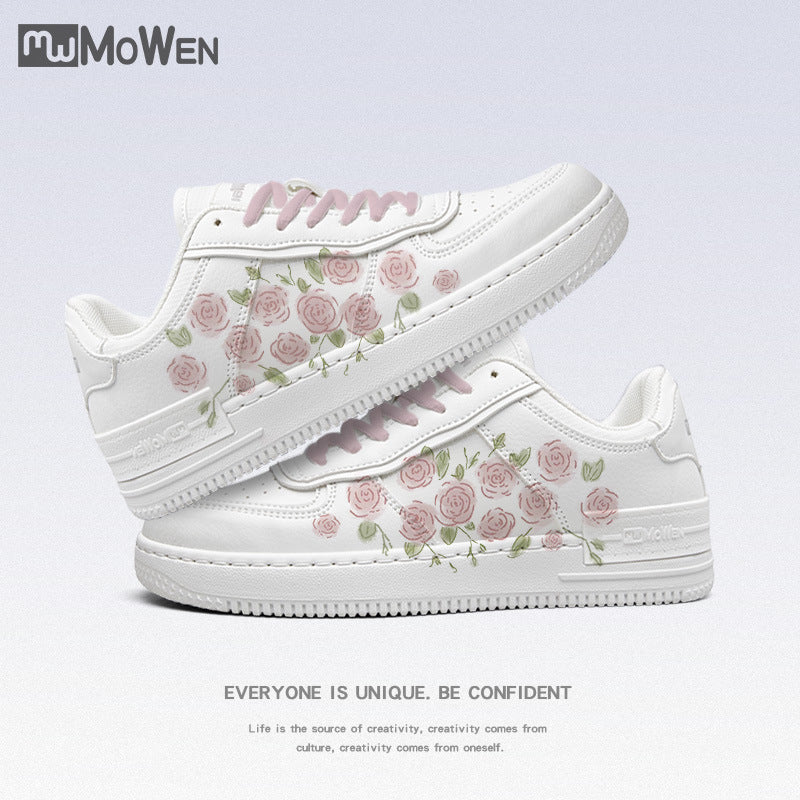 LUXE CHIC White Shoes Girls' Sneakers Autumn New