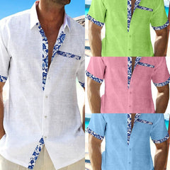 HOTLIST CART Men's Summer Vacation Seaside Casual Shirts