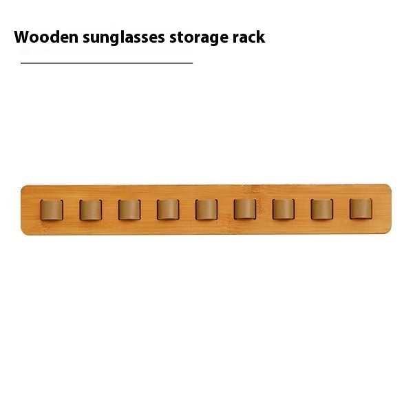 Wooden Sunglasses Storage Rack Wall Hanging