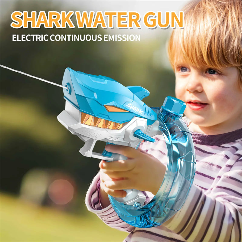 HOTLIST CART New Shark Electric Water Gun Toys Fully Automatic Continuous Fire Water Gun Large Capacity Beach Summer Children's Water Playing Toys