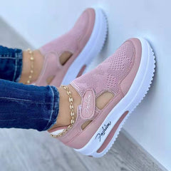 LUXE CHIC Women's Sneakers Summer New Ladies Casual Low Wedge Breathable Non-Slip Comfort Feamle Sport Shoes Mesh Shoes Fashion Style