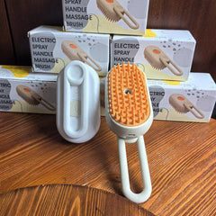 HOTLIST CART 3 In1 Pet Steam Brush - One-Touch Spray Pet Hair Removal Tool 360°Rotating Handle Cat Brush With Steam Silicone Massage Comb Cat Brush For Shedding Multifunctional Dog Hair Brush