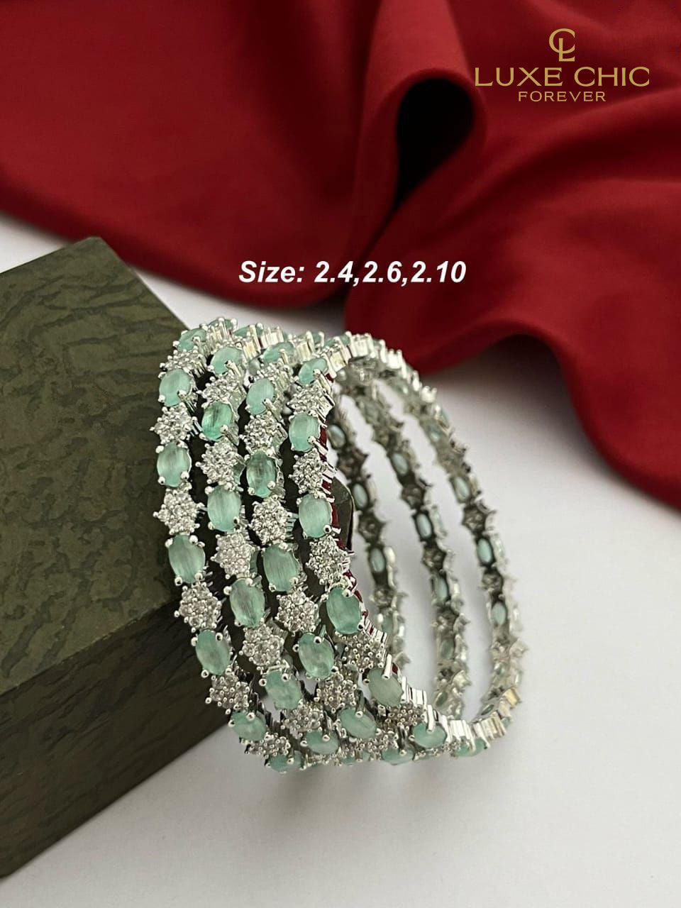 HOTLIST CART American Diamond Stone and Diamond Bangles